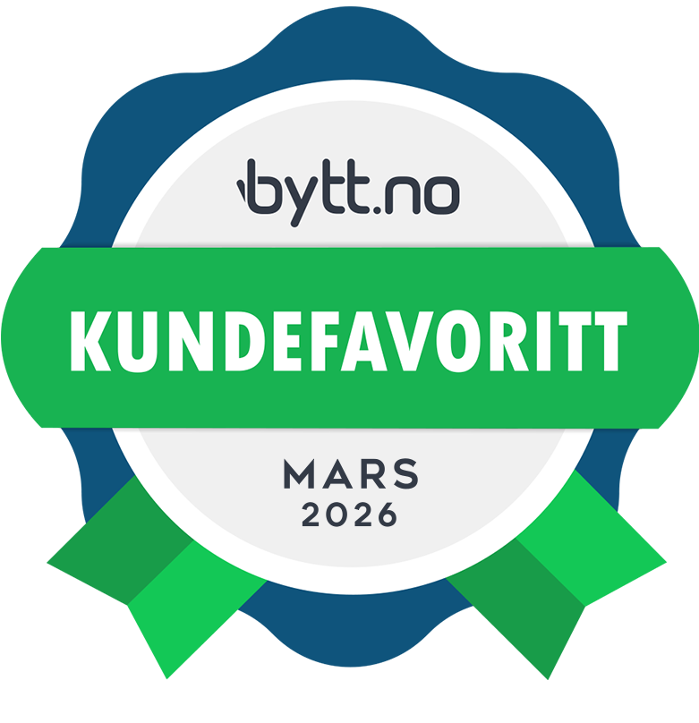 Vi ble kundefavoritt på bytt.no i september Vi ble kundefavoritt på bytt.no i september