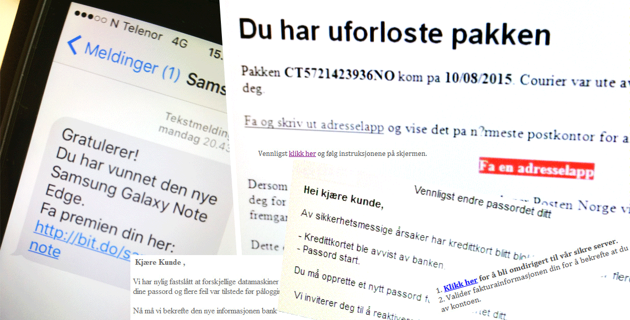 Advarsel Falske Sms Og E Poster Sparebanken Sør Veilederen 