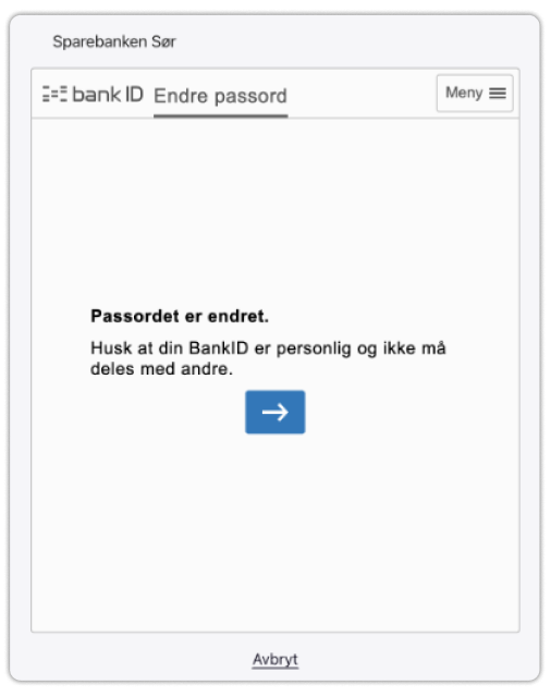Bekreftelse på at BankID er aktivert